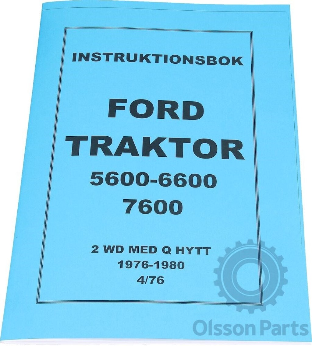Picture of: Instruction manual Ford Swedish fits FORD   Olsson Parts