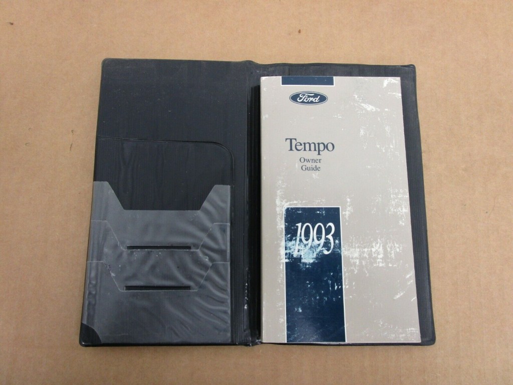 Picture of: ORIGINAL   Ford Tempo owners manual literature guide