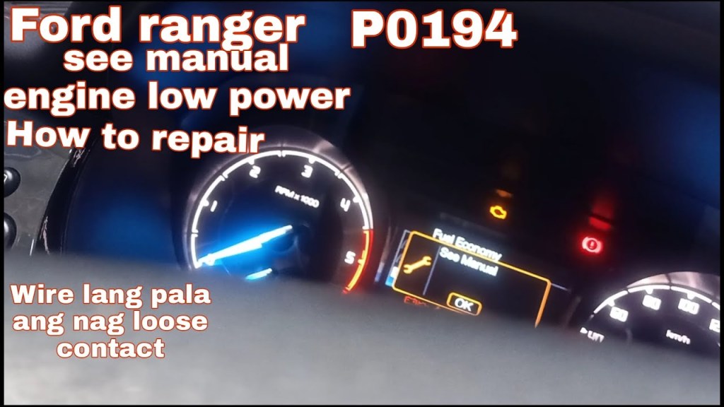 Picture of: See manual P Fuel rail pressure circuit high ford ranger