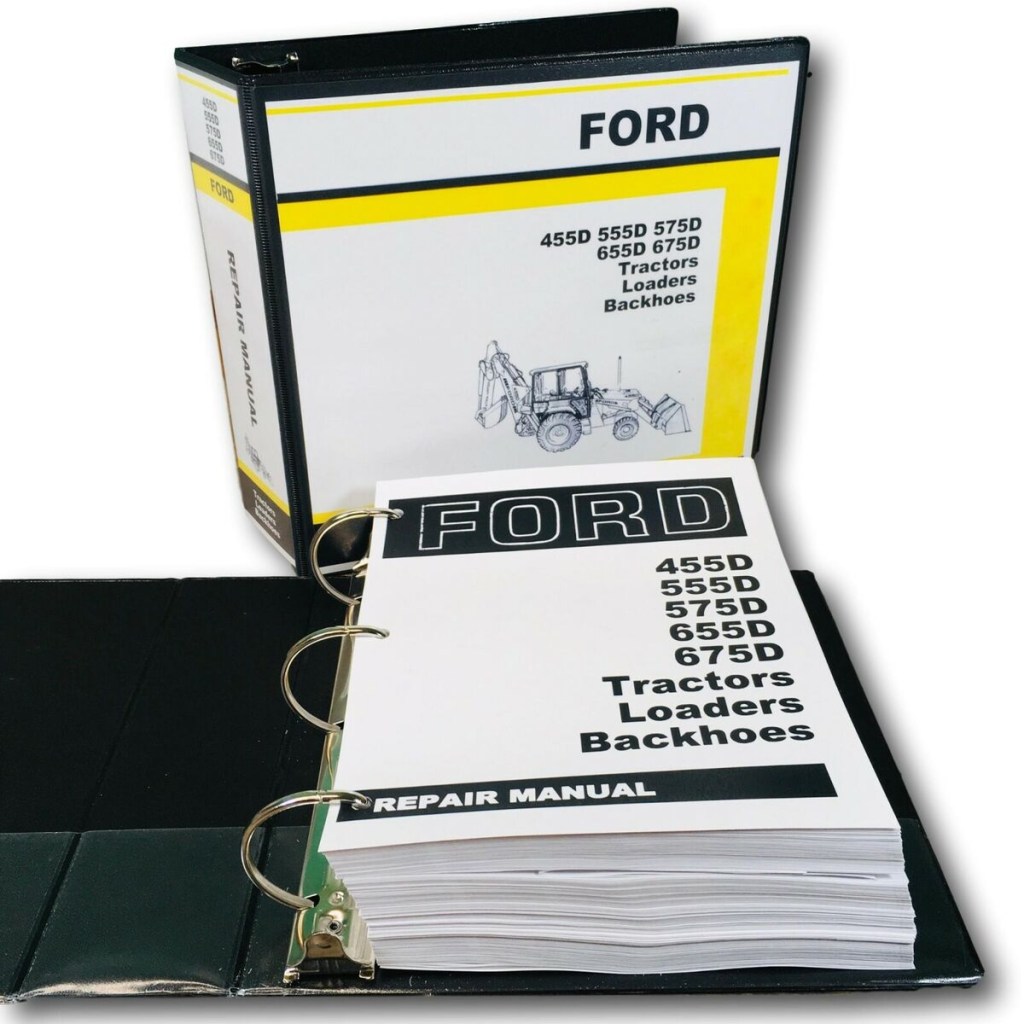 Service Manual For Ford D D D D D Tractor Loader Backhoe  Repair